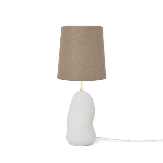 Ferm Living Hebe Bordslampa Medium Vit M. Brun Skugga