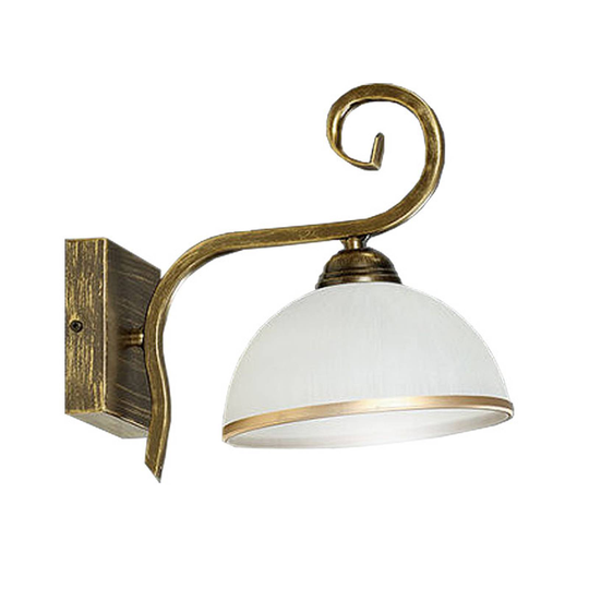 Vägglampa Wivara K1 i klassisk design, guld