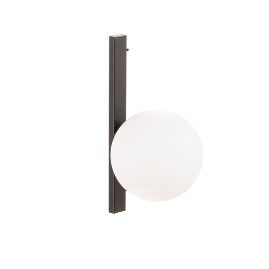 Vägglampa Enoire i svart och vitt, 1 lampa