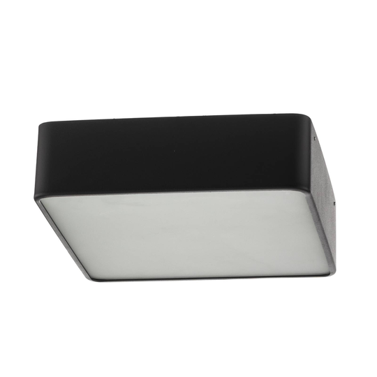Taklampa Oro av stål och glas, grå, 25 cm