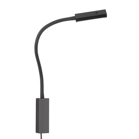 LED-vägglampa Raik med geststyrning, svart