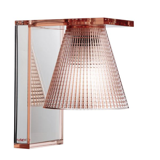 Kartell Light-Air Vägglampa Sculpted Rosa