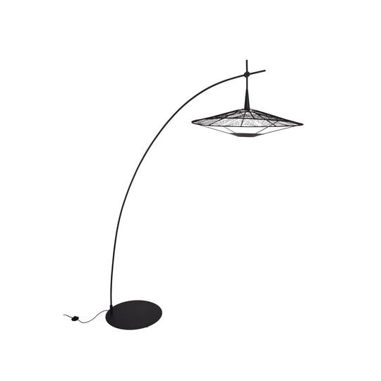 Forestier Carpa golvlampa, svart, höjd 200 cm