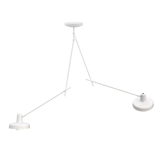 GRUPA Arigato taklampa 2 lampor 110cm vit