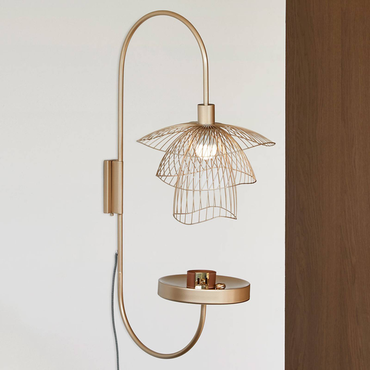 Forestier Papillon XS vägglampa champagne