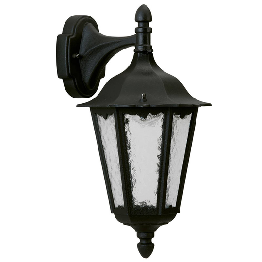 Utomhusvägglampa 1819, hängande, svart