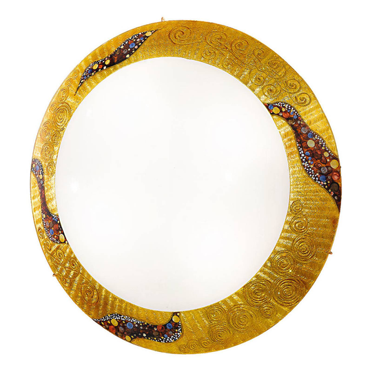 KOLARZ Serena Kiss Gold vägglampa 24 kt, Ø 50 cm