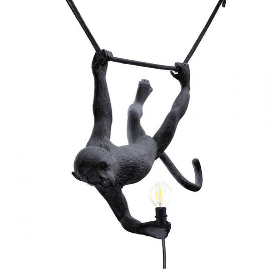 Seletti Monkey Hängande Taklampa Svart Utomhus