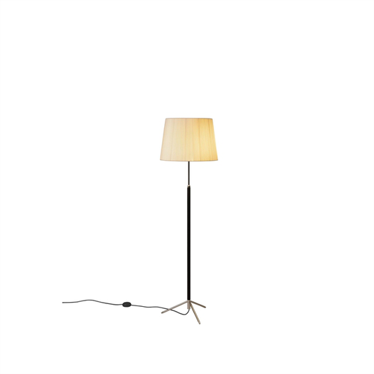 Santa & Cole Salon Pie G1 Golvlampa Natur/Krom