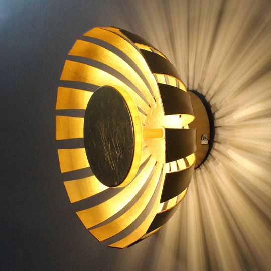 LED-vägglampa Flare Small, guld