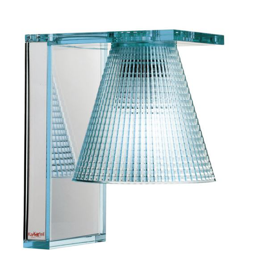 Kartell Light-Air Vägglampa Sculpted Ljusblå