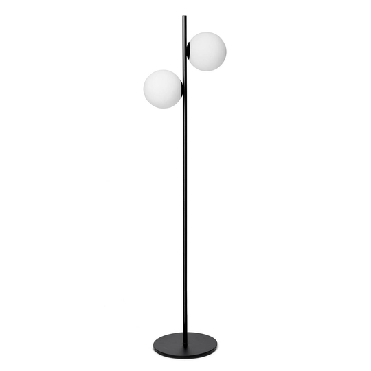 Golvlampa Jugen, svart/vit, 2 lampor