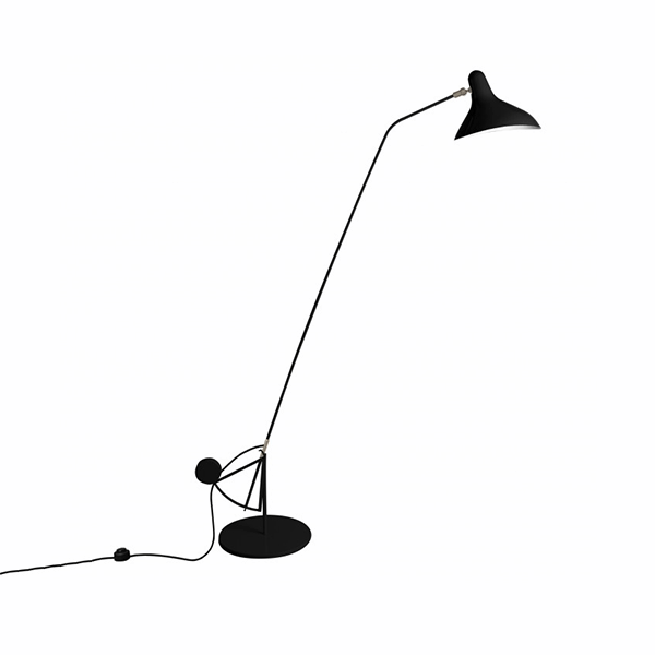 Schottlander Mantis BS1 B Svart Golvlampa Rund Fot