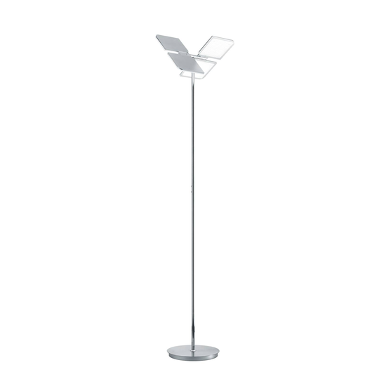 BANKAMP Quadrifoglio LED-golvlampa, 2 700-6 500 K