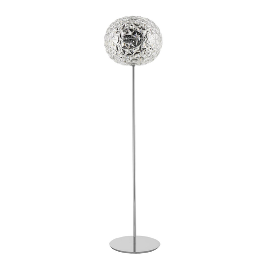 Kartell Planet LED-golvlampa, 130 cm kristallklar