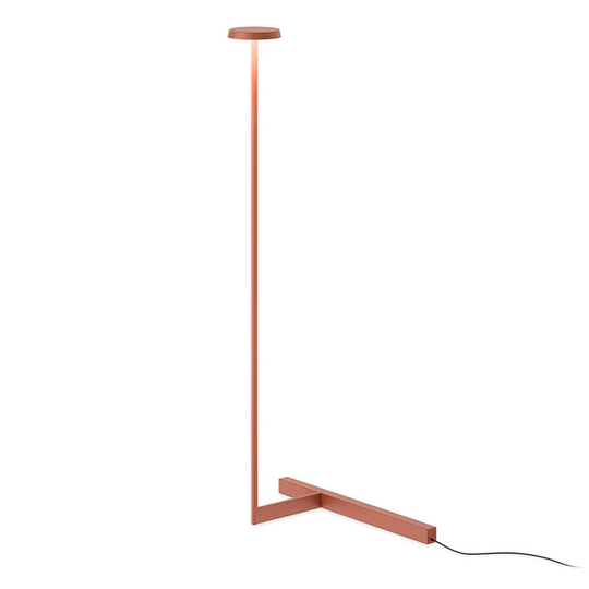 Vibia Flat LED-golvlampa höjd 100 cm terrakotta
