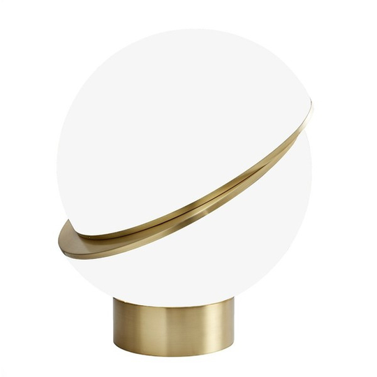 Lee Broom Crescent Bordslampa Opal/Mässing