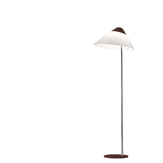 Pandul Opala MAXI Golvlampa Röd Topp, Röd Fot
