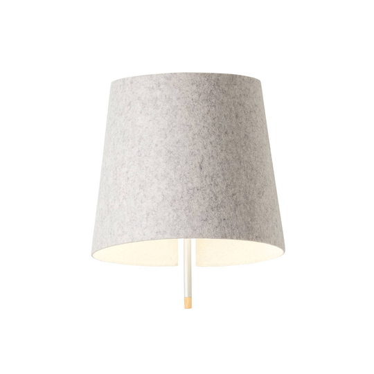 Vägglampa MUUN för väggutlopp, marmor/ullvit