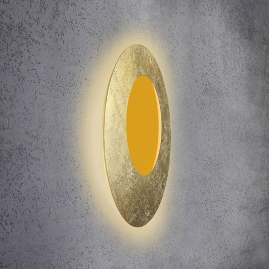 Escale Blade Open LED-vägglampa RGBW guld Ø79 cm
