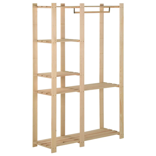 Klädställning 110x38x170 cm massiv furu
