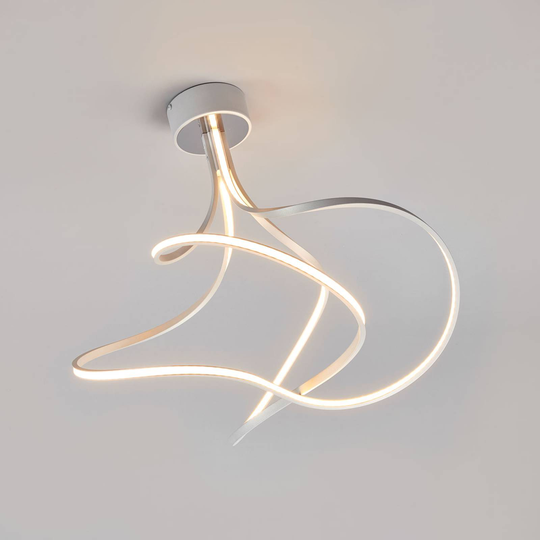LED-taklampa Lungo aluminium, höjd 42 cm