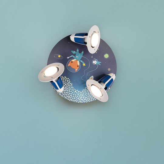 Taklampa Rondell Space Mission, blå