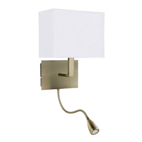 Vacker vägglampa DARIO med LED