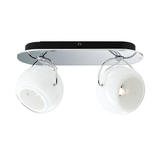 Fabbian Beluga Vägg- & Taklampa Dubbel Vit Opal