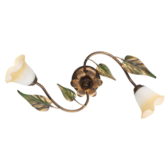 Taklampa Miranda 2 lampor, brons