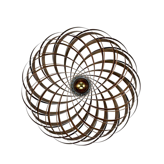 Gofurnit Veneria vägglampa, nötträd, Ø 70 cm