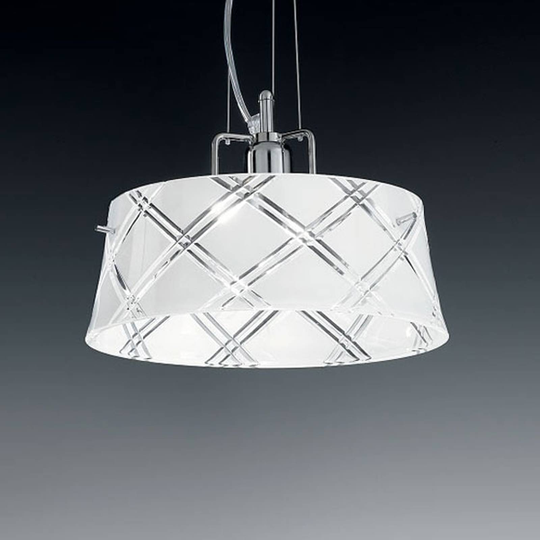 Elegant taklampa CORALLO 30, 1-lågig, vit