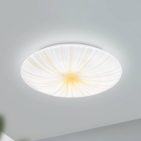 LED-taklampa Nieves 1 i stråldesign Ø31 cm
