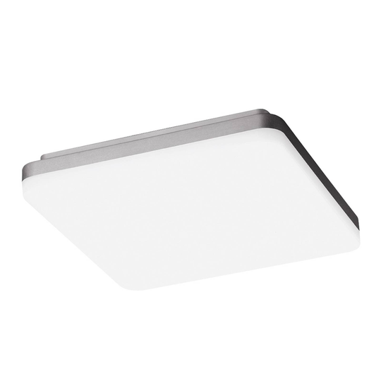 LED-taklampa WL260 kantig aluminium 24 W 26x26 cm