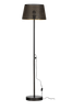 Golvlampa Kars svart metall/mässing