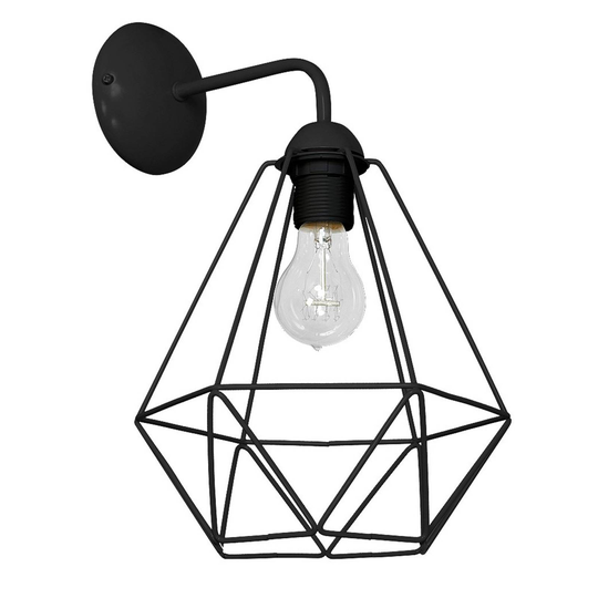 Vägglampa Basket, svart