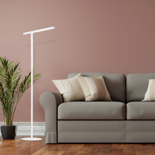 LED-golvlampa Everywhere, USB med batteri, vit