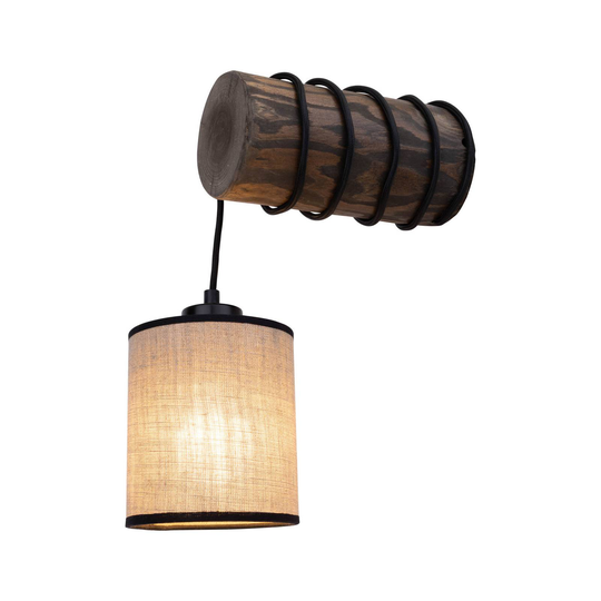 Vägglampa Freniso, tall, beige, 1 lampa