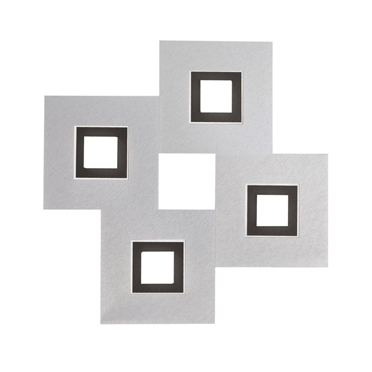 GROSSMANN Karree 4 lampor 50x50 cm aluminium svart