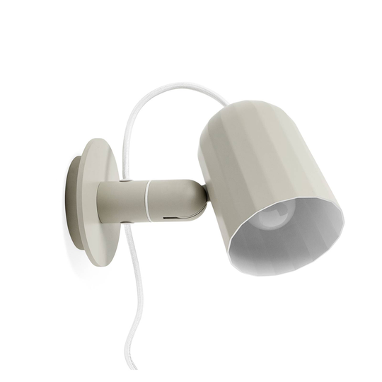 HAY Noc Wall LED-vägglampa med kontakt, vit