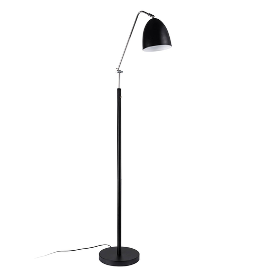 Golvlampa Alexander i delikat form, svart
