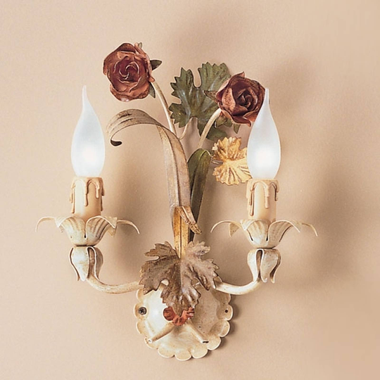 Vägglampa ROSETO handmålad