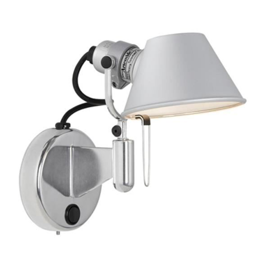 Artemide Tolomeo Micro Faretto Vägglampa Utan Stömbrytare