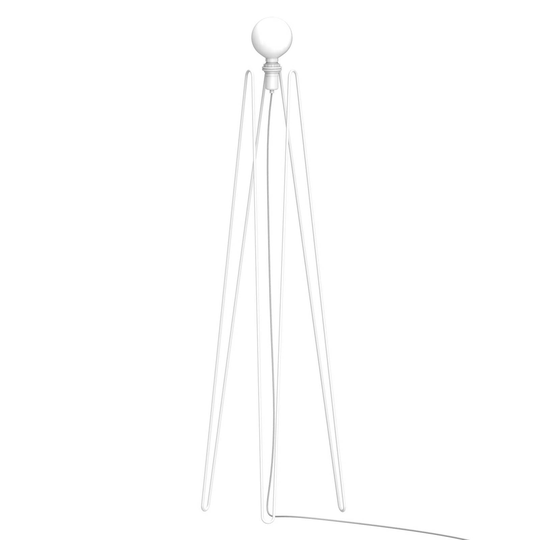GRUPA Model M2 LED-golvlampa vit, vit kabel