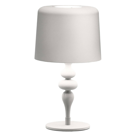 Bordslampa Eva TL1 M, höjd 53 cm matt vit