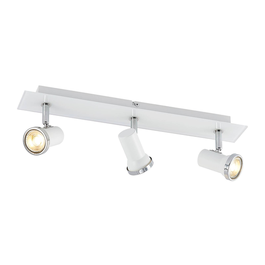 Lindby Marvolo vägglampa, vit, 3 lampor