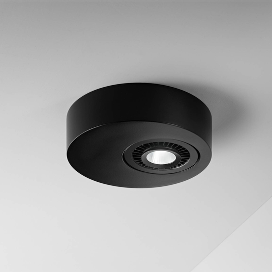 Egger Geo LED-taklampa med LED-spotlight, svart