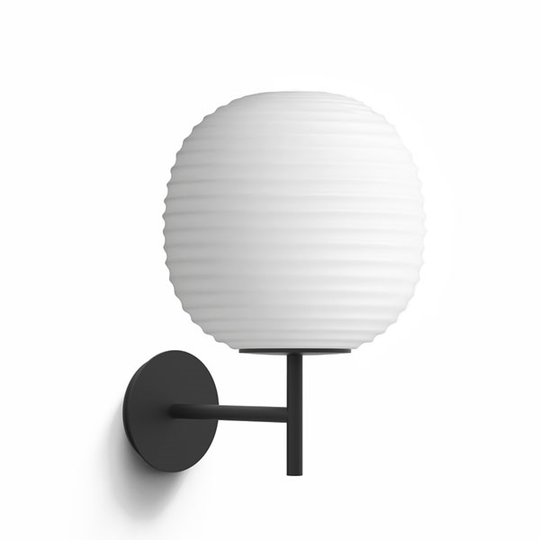 NEW WORKS Lantern Vägglampa Svart Ram Liten Ø20
