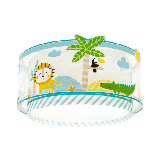 Dalber Little Jungle taklampa, djungelmotiv