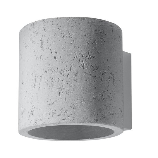 Vägglampa Ara som cylinder av betong